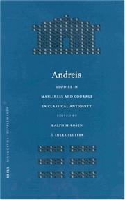 Cover of: Andreia: Studies in Manliness and Courage in Classical Antiquity (Mnemosyne, Bibliotheca Classica Batava Supplementum)