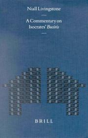 Cover of: A commentary on Isocrates' Busiris by Niall Livingstone