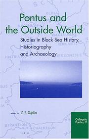 Cover of: Pontus and the Outside World: Studies in Black Sea History, Historiography, and Archaeology (Colloquia Pontica)