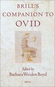 Brill's companion to Ovid by Barbara Weiden Boyd