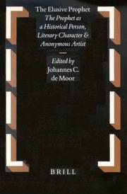 Cover of: The elusive prophet by edited by Johannes C. de Moor.