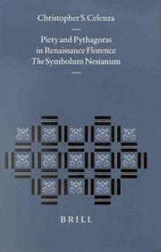 Cover of: Piety and Pythagoras in Renaissance Florence: The Symbolum Nesianum (Studies in the History of Christian Thought)