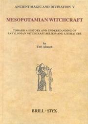 Cover of: Mesopotamian witchcraft: toward a history and understanding of Babylonian witchcraft beliefs and literature