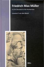 Cover of: Friedrich Max Muller by Lourens Van Den Bosch, Lourens Peter Van Den Bosch