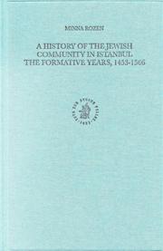 Cover of: A History of the Jewish Community in Istanbul by 