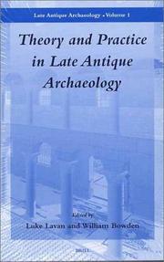 Cover of: Theory and practice in late antique archaeology