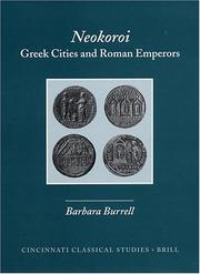 Cover of: Neokoroi: Greek Cities and Roman Emperors (Cincinnati Classical Studies New Series)