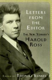 Cover of: Letters From the Editor: The New Yorker's Harold Ross