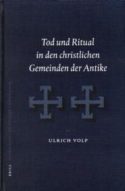 Cover of: Tod und Ritual in den christlichen Gemeinden der Antike