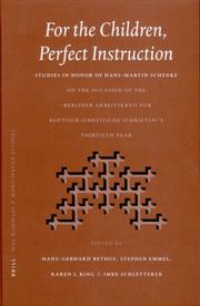 For the children, perfect instruction by Hans-Martin Schenke, Hans-Gebhard Bethge