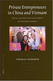 Cover of: Private Entrepreneurs in China and Vietnam: Social and Political Functioning of Strategic Groups (China Studies, 4)