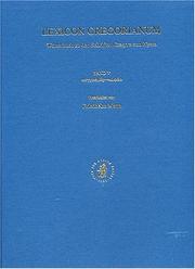 Cover of: Lexicon Gregorianum, Volume 5 (Lexicon Gregorianum)