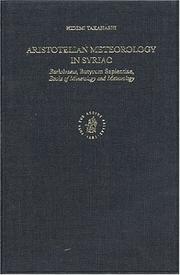 Aristotelian Meteorology in Syriac by Hidemi Takahashi