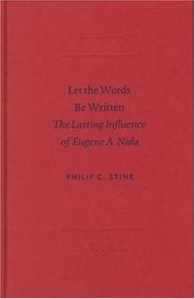 Cover of: Let the Words Be Written by Philip C. Stine, Philip C. Stine