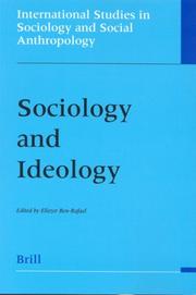 Cover of: Sociology and Ideology (International Studies in Sociology and Social Anthropology)