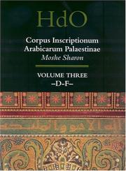Cover of: Corpus Inscriptionum Arabicarum Palaestinae