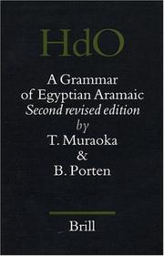 Cover of: A Grammar of Egyptian Aramaic (Handbook of Oriental Studies/Handbuch Der Orientalistik)