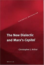 Cover of: The new dialectic and Marx's Capital