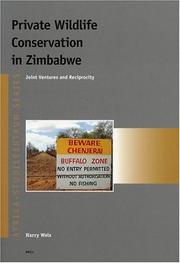 Cover of: Private Wildlife Conservation in Zimbabwe: Joint Ventures and Reciprocity (Afrika-Studiecentrum Series, V. 2)