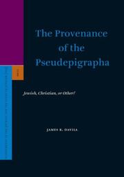Cover of: The Provenance of the Pseudepigrapha: Jewish, Christian, or Other? (Supplements to the Journal for the Study of Judaism, V. 105) (Supplements to the Journal for the Study of Judaism)