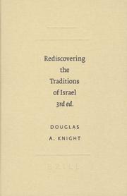 Cover of: Rediscovering the Traditions of Israel (Sbl - Studies in Biblical Literature)