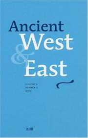 Cover of: Ancient West & East, II/2