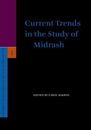 Cover of: Current trends in the study of midrash