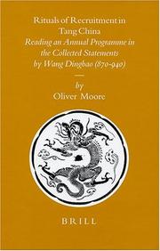 Cover of: Rituals Of Recruitment In Tang China by Oliver J. Moore