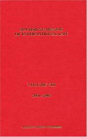 Spanish Yearbook Of International Law by Asociacisn Espaqola de Prof de Derecho I