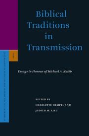 Cover of: Biblical Traditions in Transmission: Essays in Honour of Michael A. Knibb (Supplements to the Journal for the Study of Judaism)