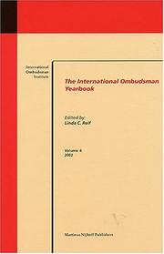 Cover of: International Ombudsman Yearbook,  2002 (International Ombudsman Yearbook)