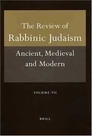Cover of: Review Of Rabbinic Jadaism: Ancient, Medieval, And Modern