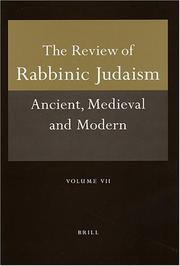 Cover of: Review Of Rabbinic Jadaism by Alan J. Avery-Peck