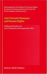 Cover of: Anti-terrorist measures and human rights