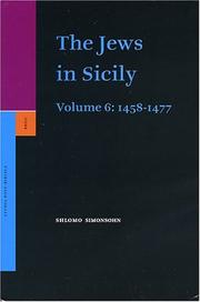 Cover of: The Jews In Sicily by Shlomo Simonsohn