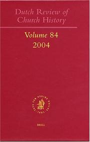 Cover of: Dutch Review Of Church History Volume 84 (Dutch Review of Church History)