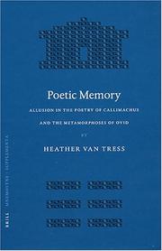 Cover of: Poetic memory by Heather van Tress