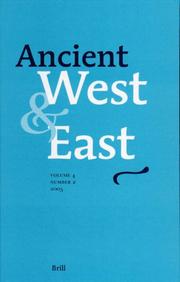 Cover of: Ancient West & East: Volume 4, No. 2