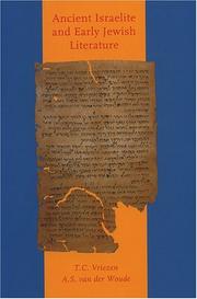 Cover of: Ancient Israelite And Early Jewish Literature | T. C. Vriezin