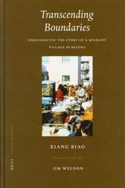 Cover of: Transcending Boundaries: Zhejiangcun by 项飙