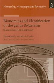 Cover of: Bionomics And Identification Of Rotylenchus Species (Nematology Monographs and Perspectives) | Pablo Castillo