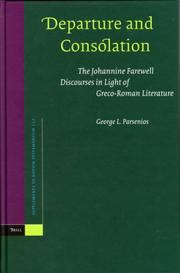 Cover of: Departure and Consolation by George L. Parsenios