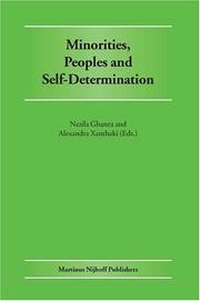 Cover of: Minorities, Peoples And Self-determination: Essays In Honour Of Patrick Thornberry