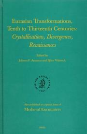 Cover of Eurasian Transformations, Tenth to Thirteenth Centuries