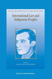 Cover of: International Law And Indigenous Peoples (Raoul Wallenberg Institute Human Rights Library)