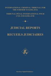 Cover of: Judicial Reports/recueils Judiciaires 2000 (Judicial Reports / Recueils Judiciaires)