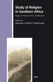 Cover of: The study of religion in southern Africa: essays in honour pf G.C. Oosthuizen