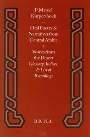 Cover of: Oral poetry and narratives from Central Arabia