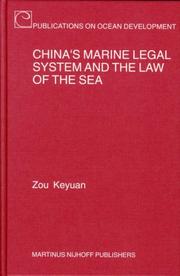 Cover of: China's marine legal system and the law of the sea