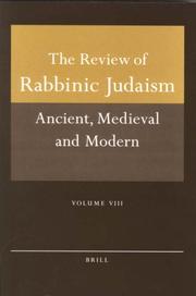 Cover of: Review of Rabbinic Judaism (Review of Rabbinic Judaism: Ancient, Medieval, and Modern)